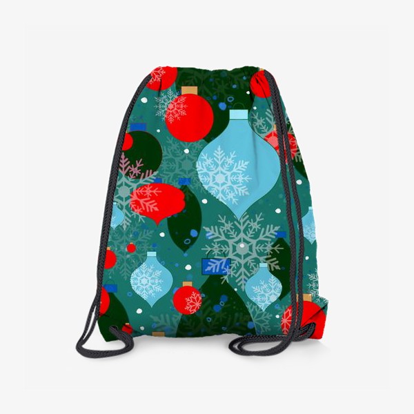 Рюкзак «Новогодний паттерн из шариков»