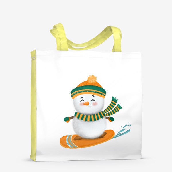 Сумка-шоппер «Новогодний снеговик»