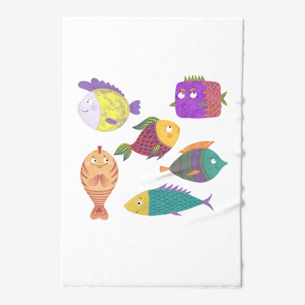 Полотенце «Цветные рыбки»