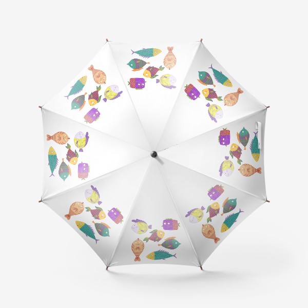 Зонт &laquo;Цветные рыбки&raquo;