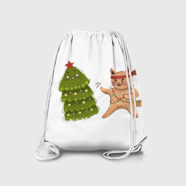 Рюкзак «Подарок на Новый год. Символ года 2023 - кот. »