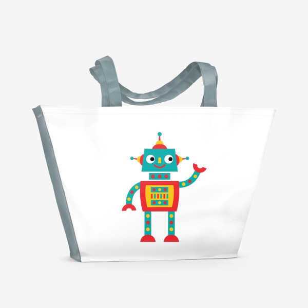 Пляжная сумка «Робот»