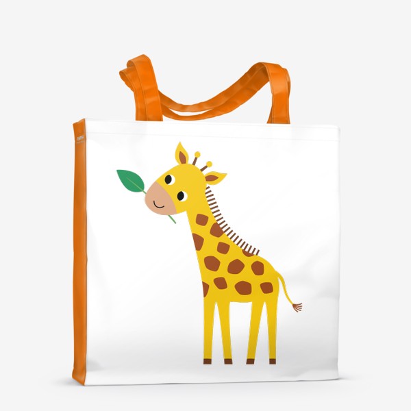 Сумка-шоппер «Забавный жираф, жирафик»