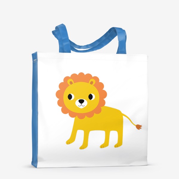 Сумка-шоппер «Забавный лев, львенок»