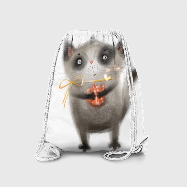 Рюкзак «Кот с чайником»