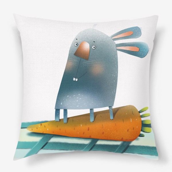 Подушка «Кролик с морковкой»