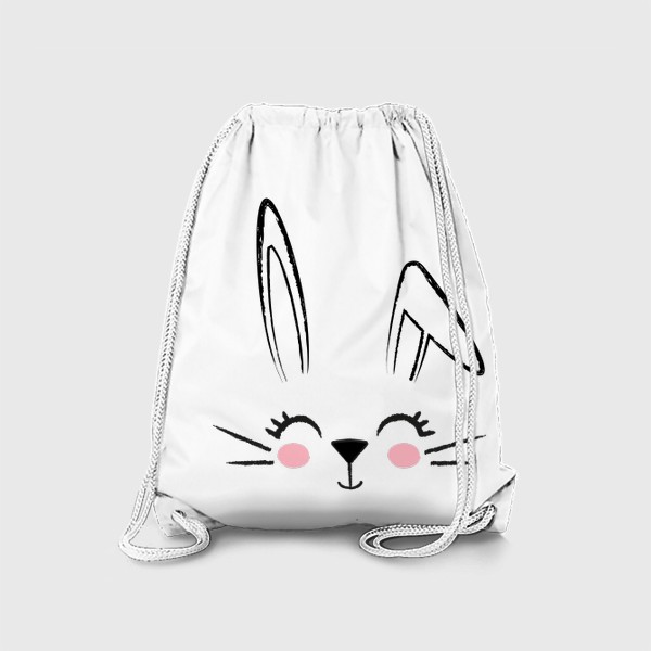 Рюкзак «Заяц 2023, контурный рисунок кролика»