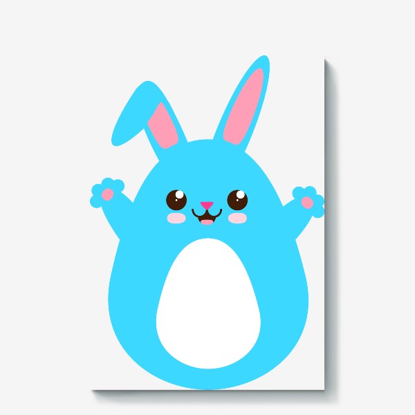 Холст «Кролик - символ 2023 года, заяц»
