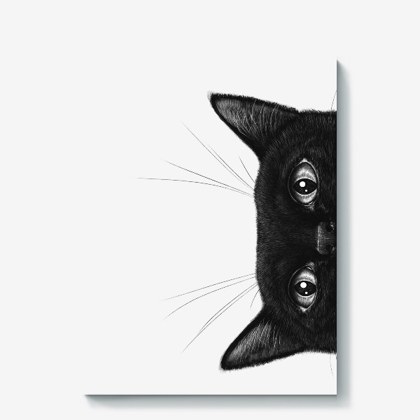Холст «Черный кот 02»