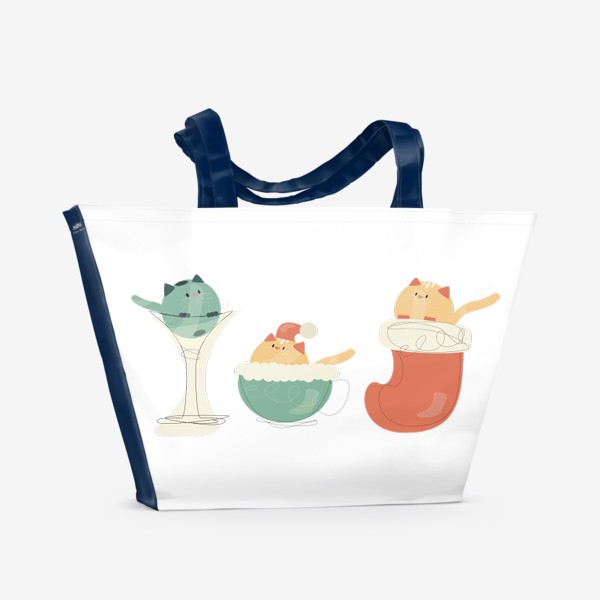Пляжная сумка «Три кота»