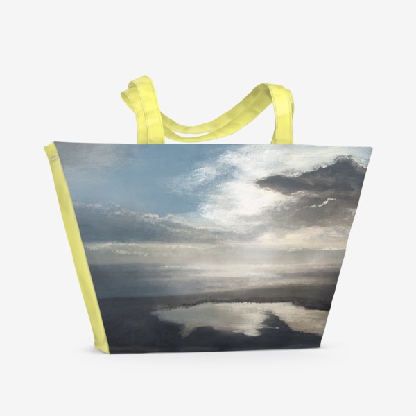 Пляжная сумка &laquo;Реалистичный пейзаж - море и небо&raquo;
