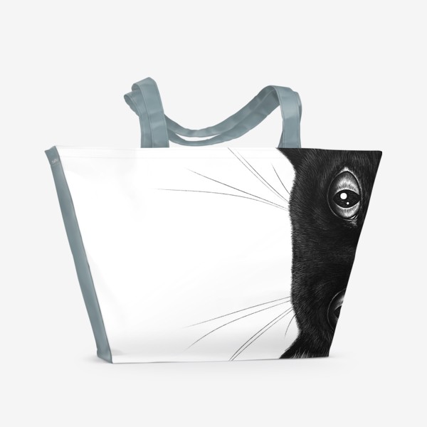 Пляжная сумка «Черный кот 02»