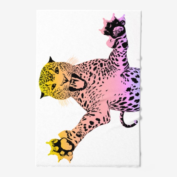 Полотенце «Атакующий леопард»