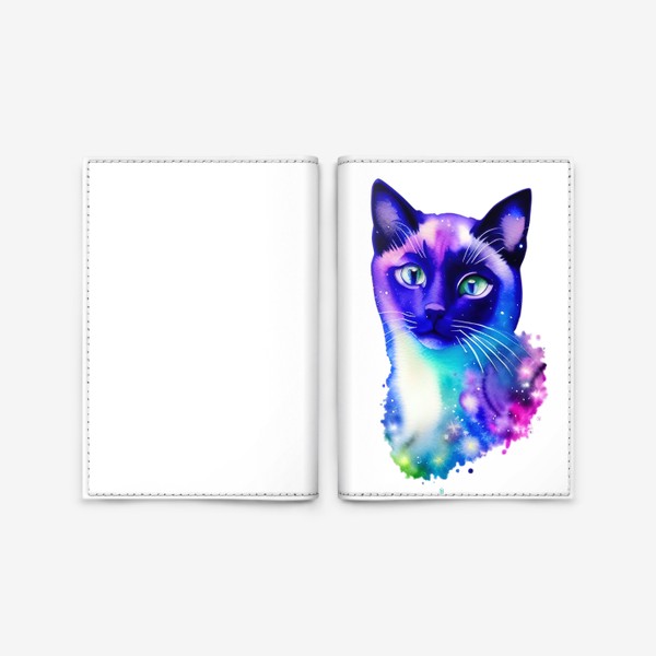 Обложка для паспорта «Сиамская кошка»