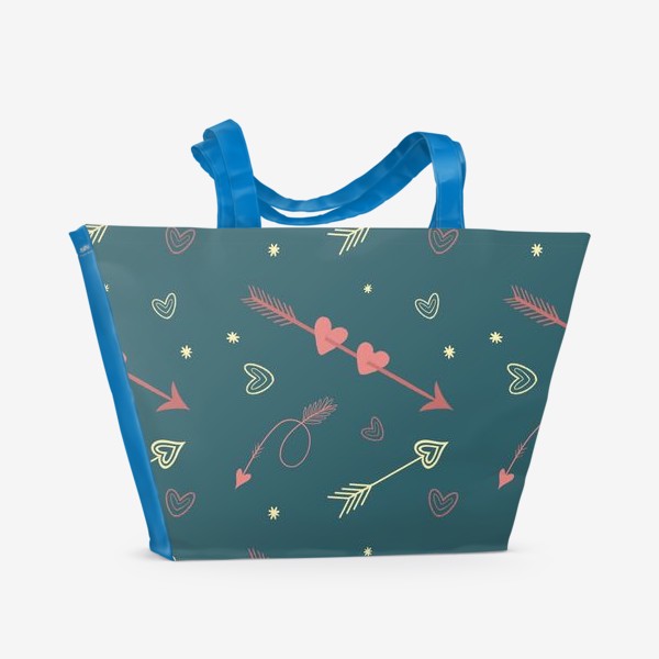 Пляжная сумка «Стрелы сердечки»