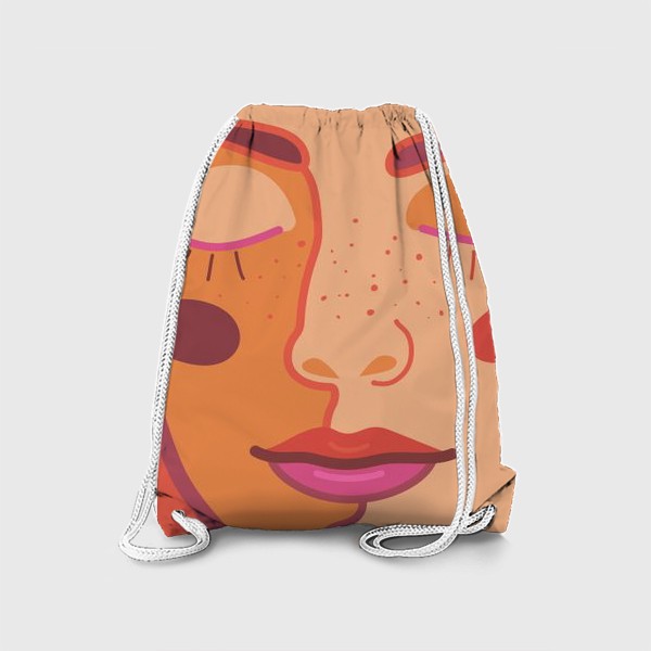 Рюкзак «девушка с закрытыми глазами»