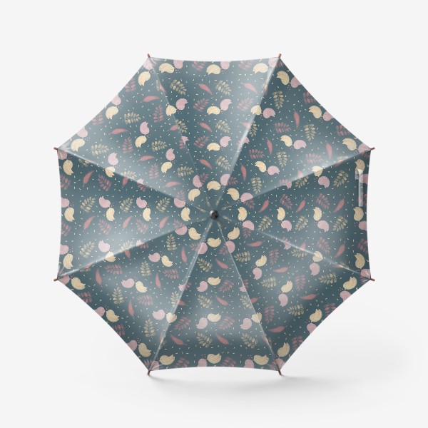 Зонт «Влюбленные птички паттерн»