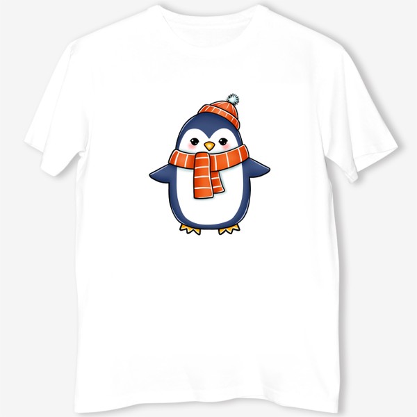 Футболка «Пингвин в шапке и шарфике»