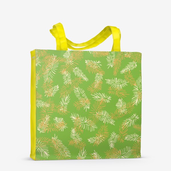 Сумка-шоппер «новогодний. листья пальмы»