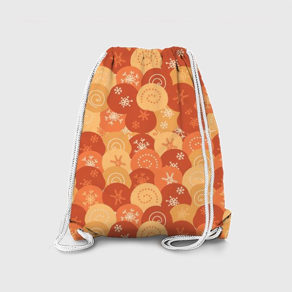 Рюкзак «Снежки, оранжевый»