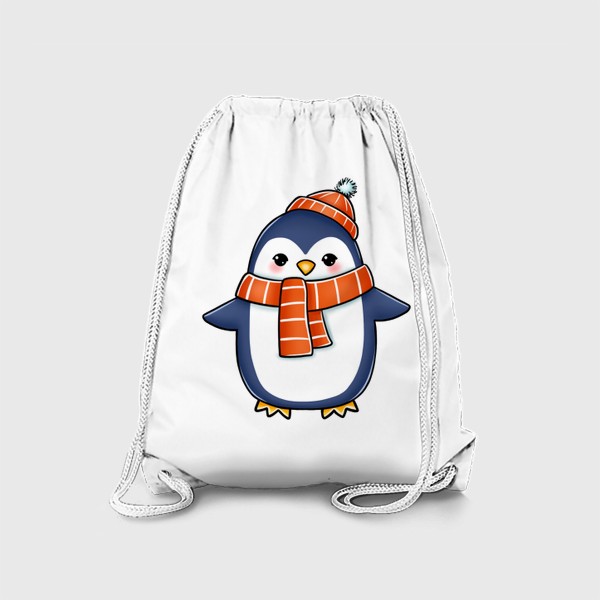 Рюкзак «Пингвин в шапке и шарфике»