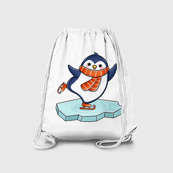 Рюкзак «Пингвин катается на коньках»