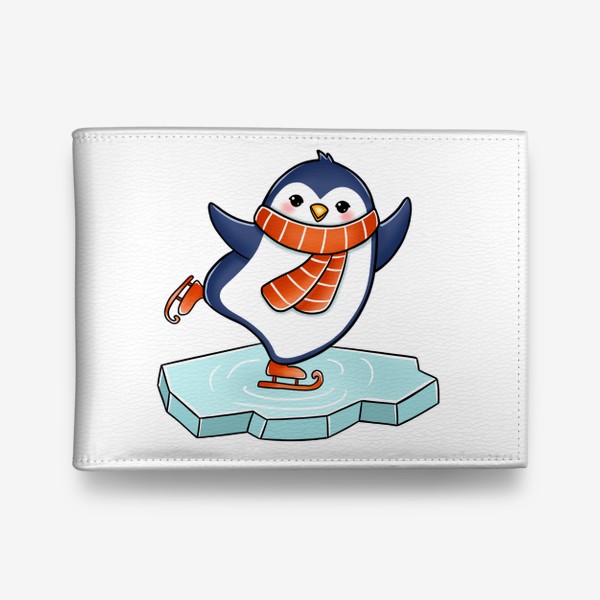 Кошелек «Пингвин катается на коньках»