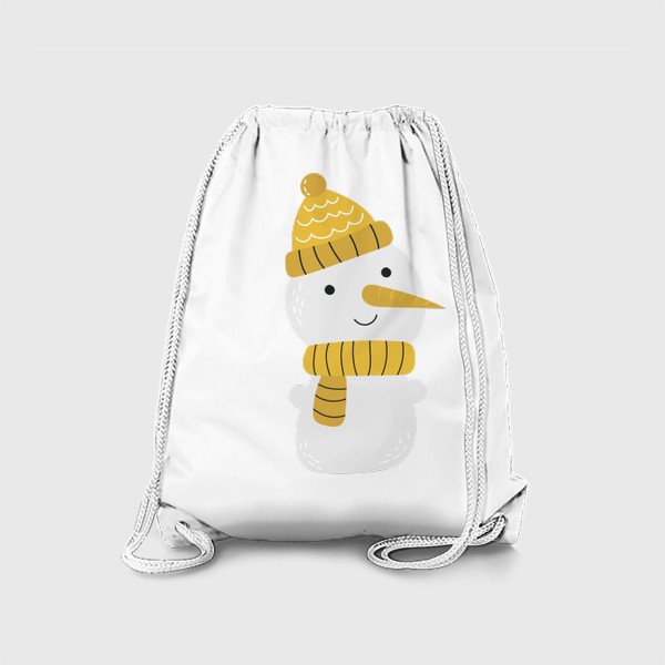 Рюкзак «Снеговик в шапке и шарфе»