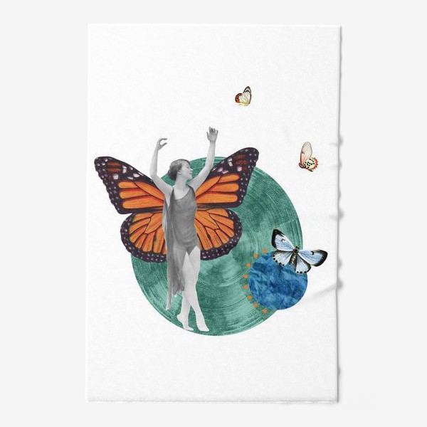 Полотенце «Полет бабочки. Коллаж.»