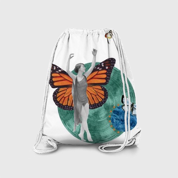 Рюкзак «Полет бабочки. Коллаж.»