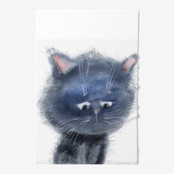Полотенце «Грустный кот»