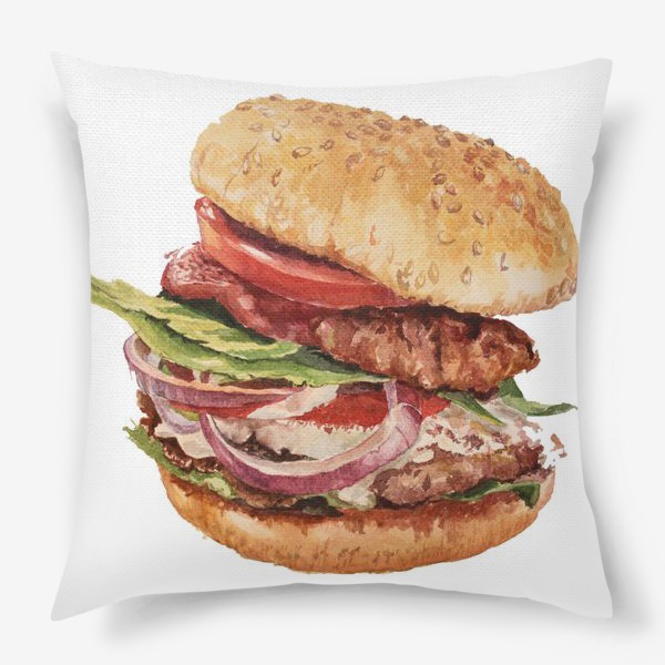 Подушка «сочный гамбургер»