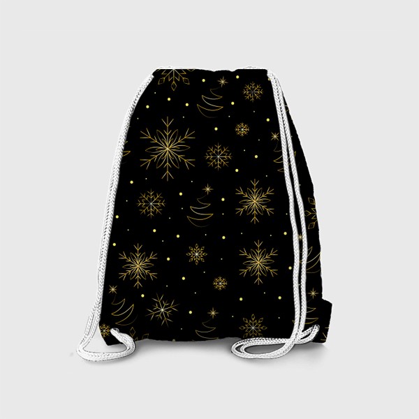 Рюкзак «Золотые снежинки»