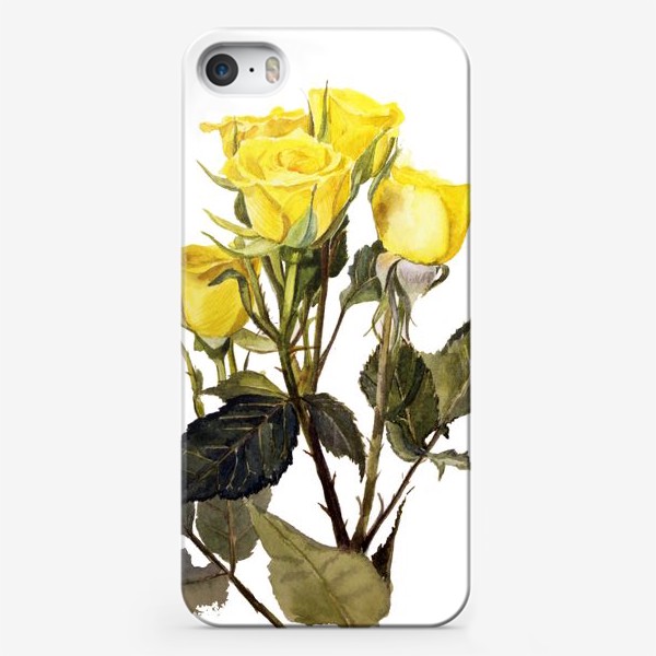 Чехол iPhone «Желтые розы»