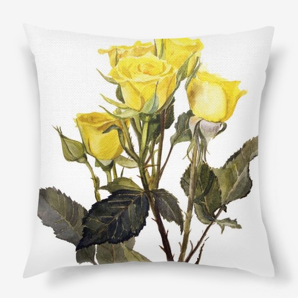 Подушка «Желтые розы»