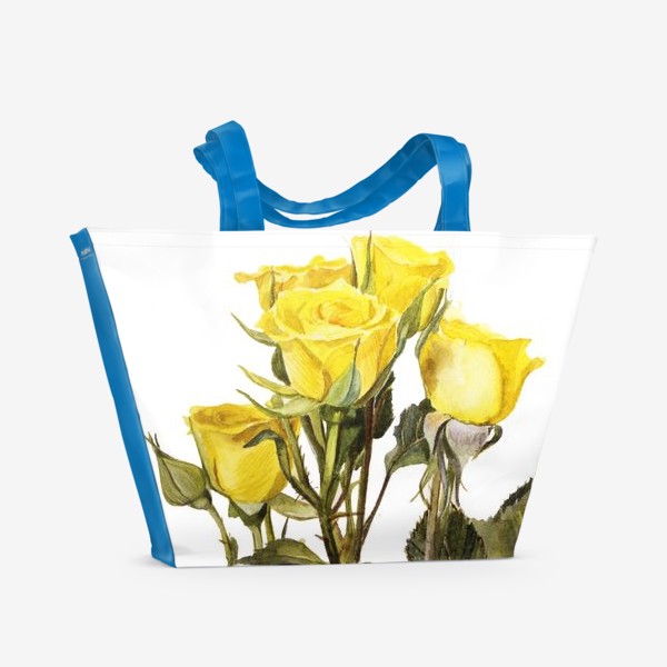 Пляжная сумка &laquo;Желтые розы&raquo;