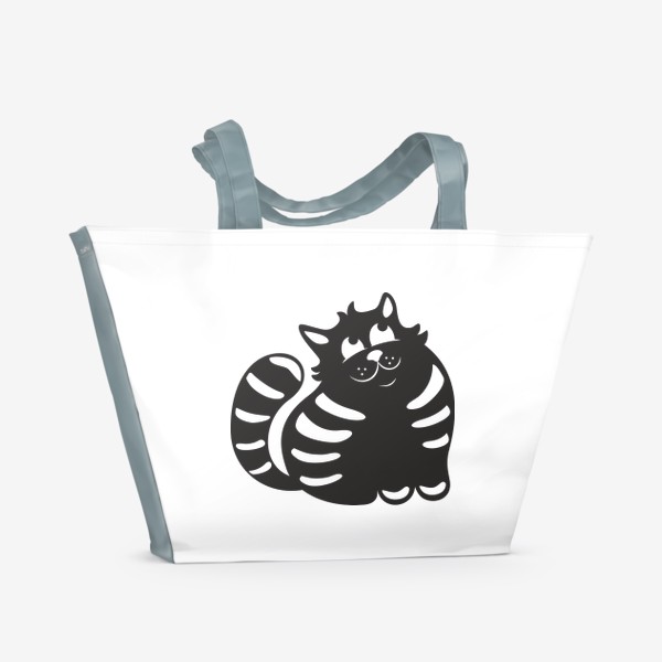 Пляжная сумка «Чёрный кот»