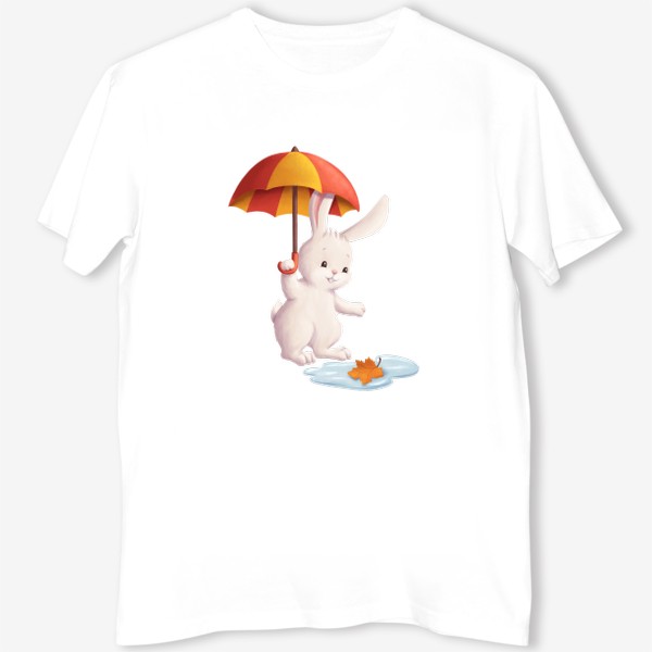 Футболка «Кролик под зонтиком»