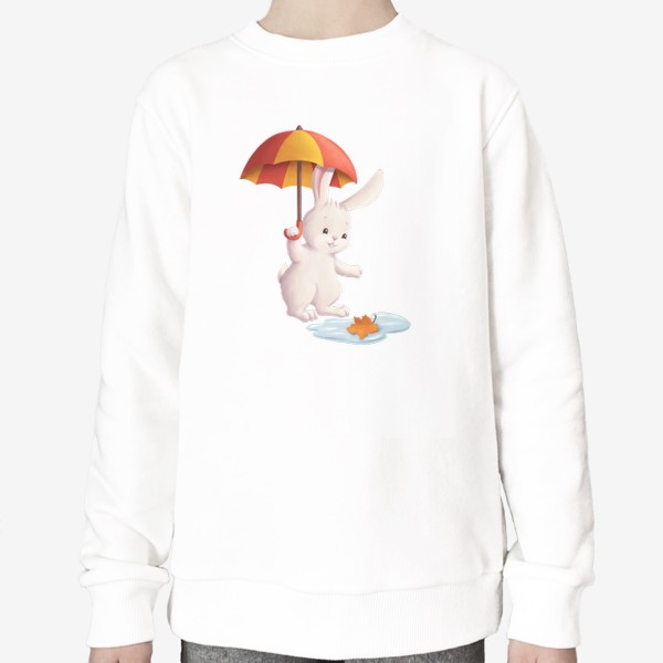 Свитшот «Кролик под зонтиком»