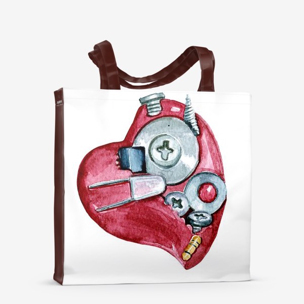 Сумка-шоппер «Механизм сердца»