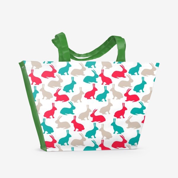 Пляжная сумка «Весенние кролики»