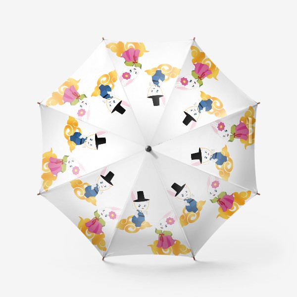 Зонт «Пара кроликов в ханбоках»