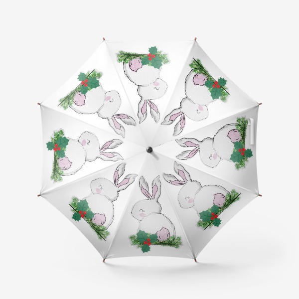 Зонт «Новогодний заяц»