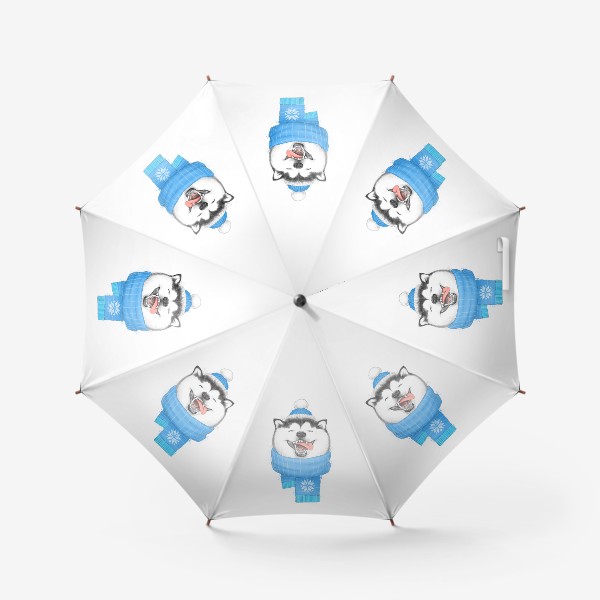 Зонт «Счастливая хаски»