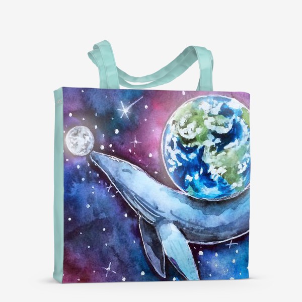 Сумка-шоппер « Космический кит»