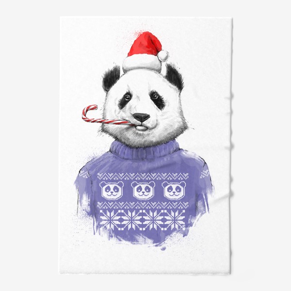 Полотенце « Новогодняя панда»