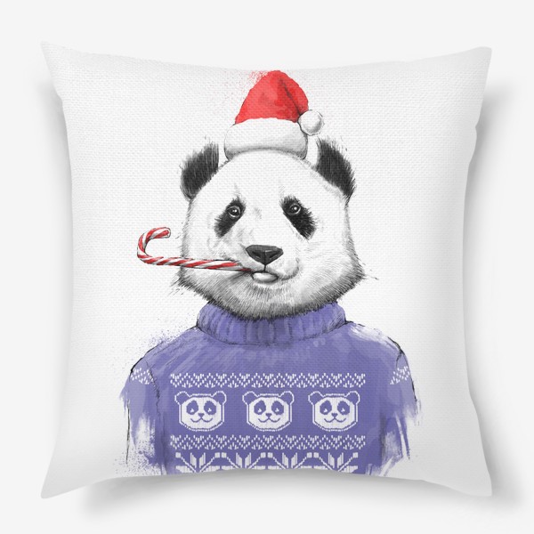 Подушка « Новогодняя панда»