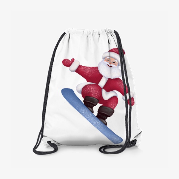 Рюкзак «Дед Мороз на сноуборде»