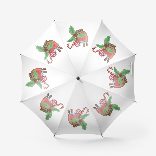 Зонт «Новогодняя композиция»