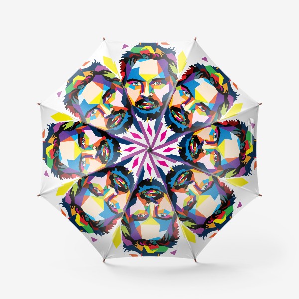Зонт «Геометрический портрет Тома Харди»